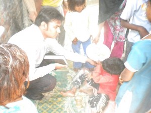 Pastor Ravi give love to poor Child...